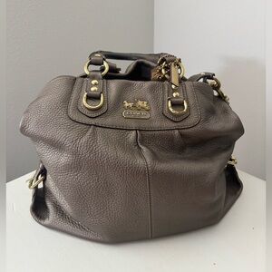 Coach Dark Brown Leather Satchel